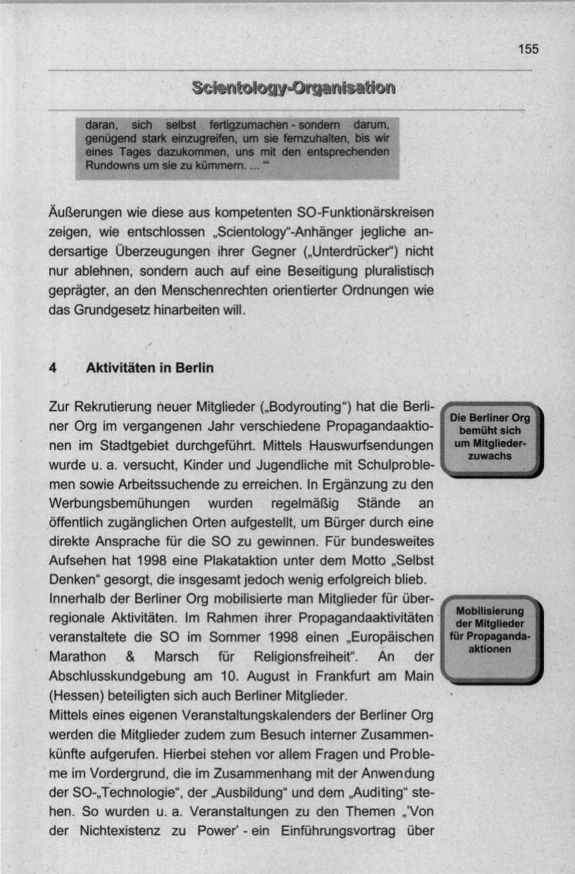 Seite 166 des Verfassungsschutzbericht 1998 Berlin