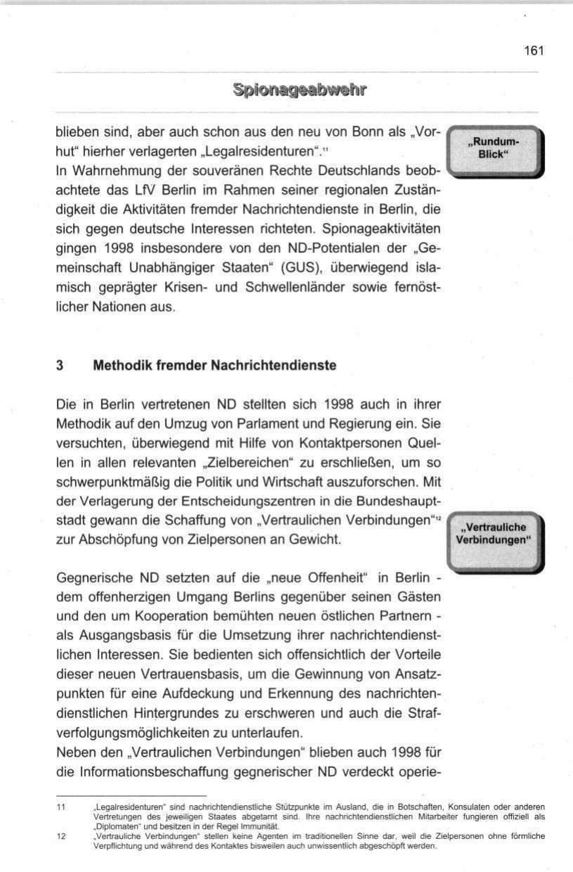 Seite 172 des Verfassungsschutzbericht 1998 Berlin