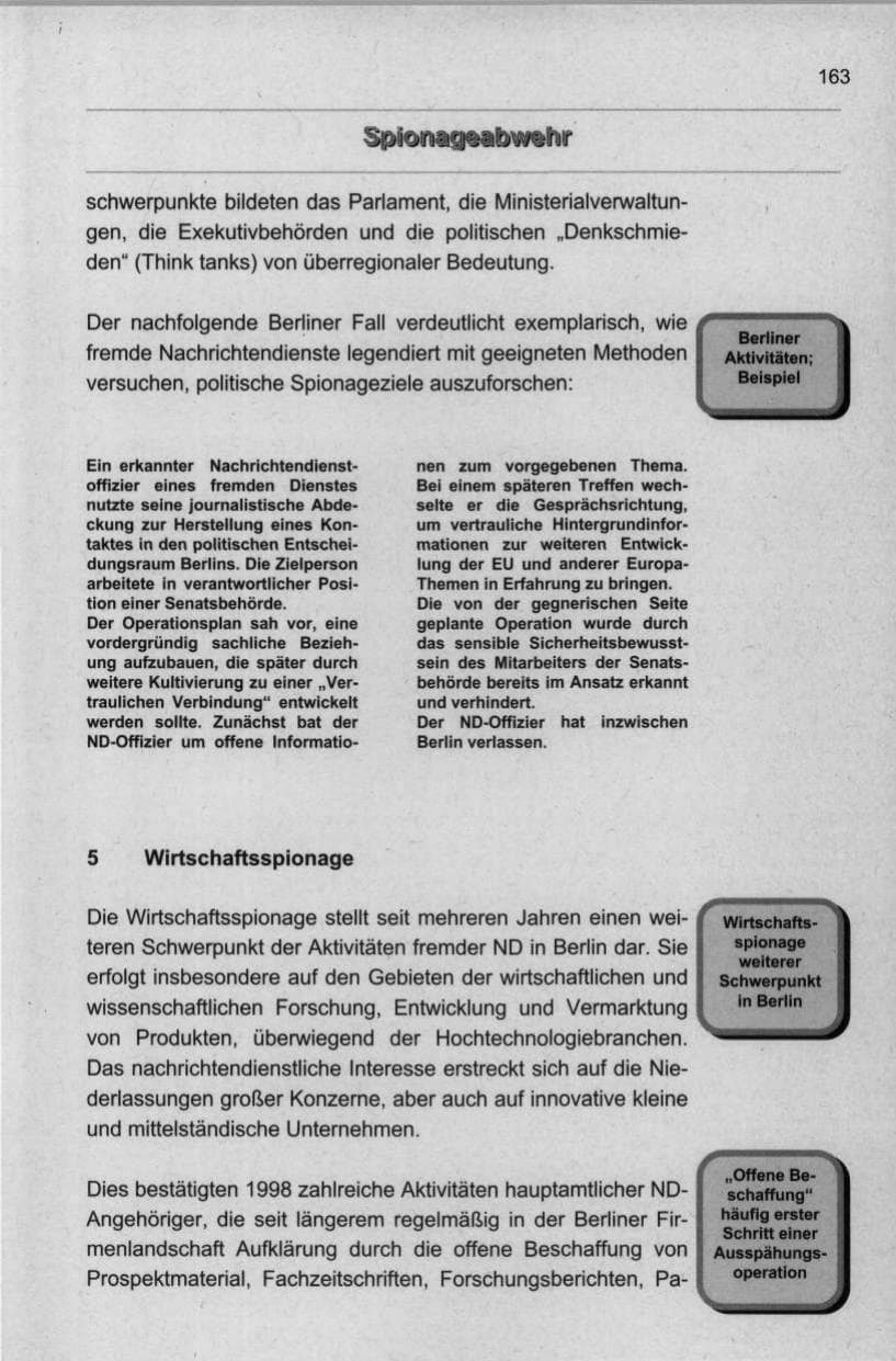 Seite 174 des Verfassungsschutzbericht 1998 Berlin