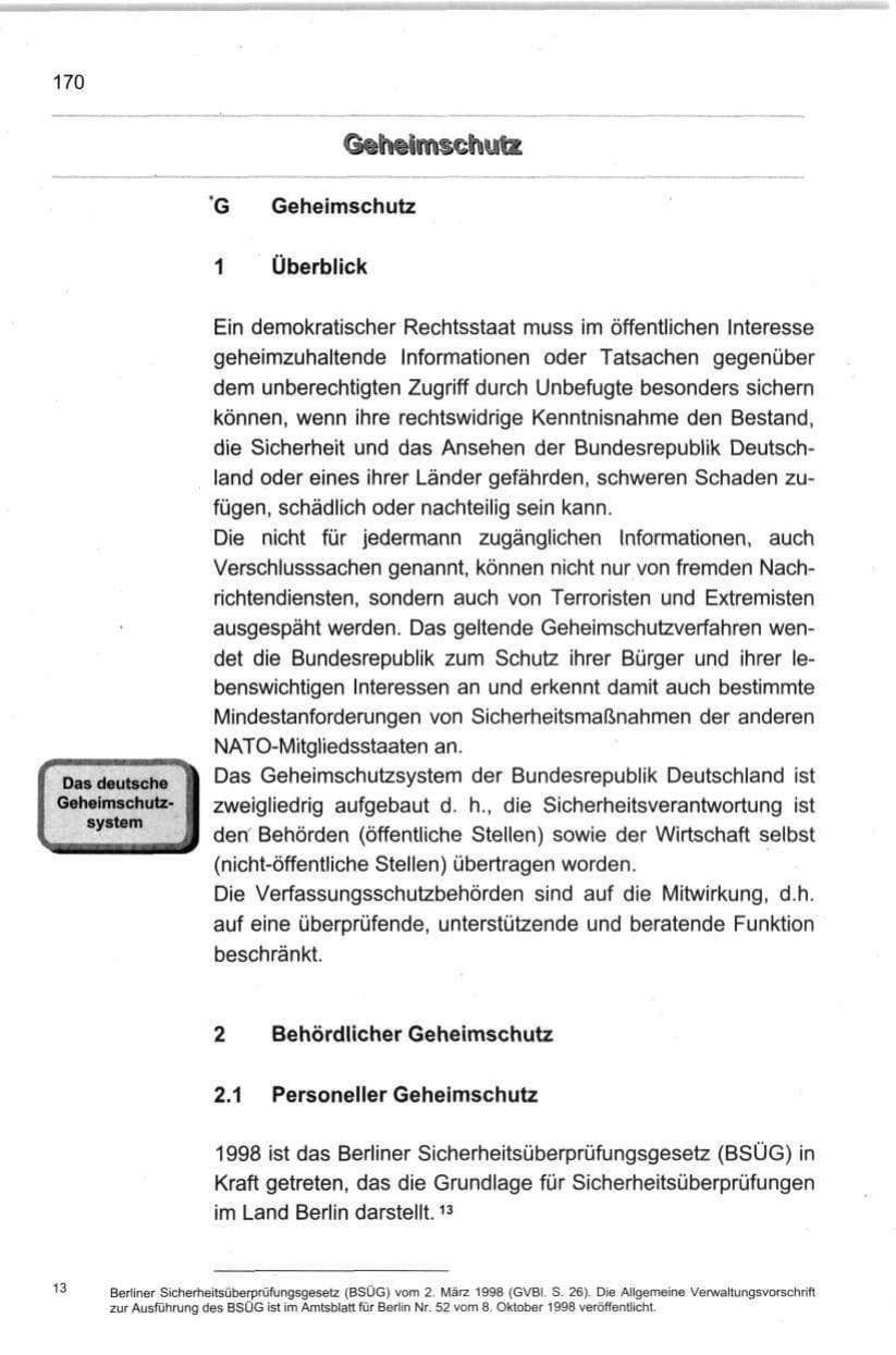 Seite 181 des Verfassungsschutzbericht 1998 Berlin