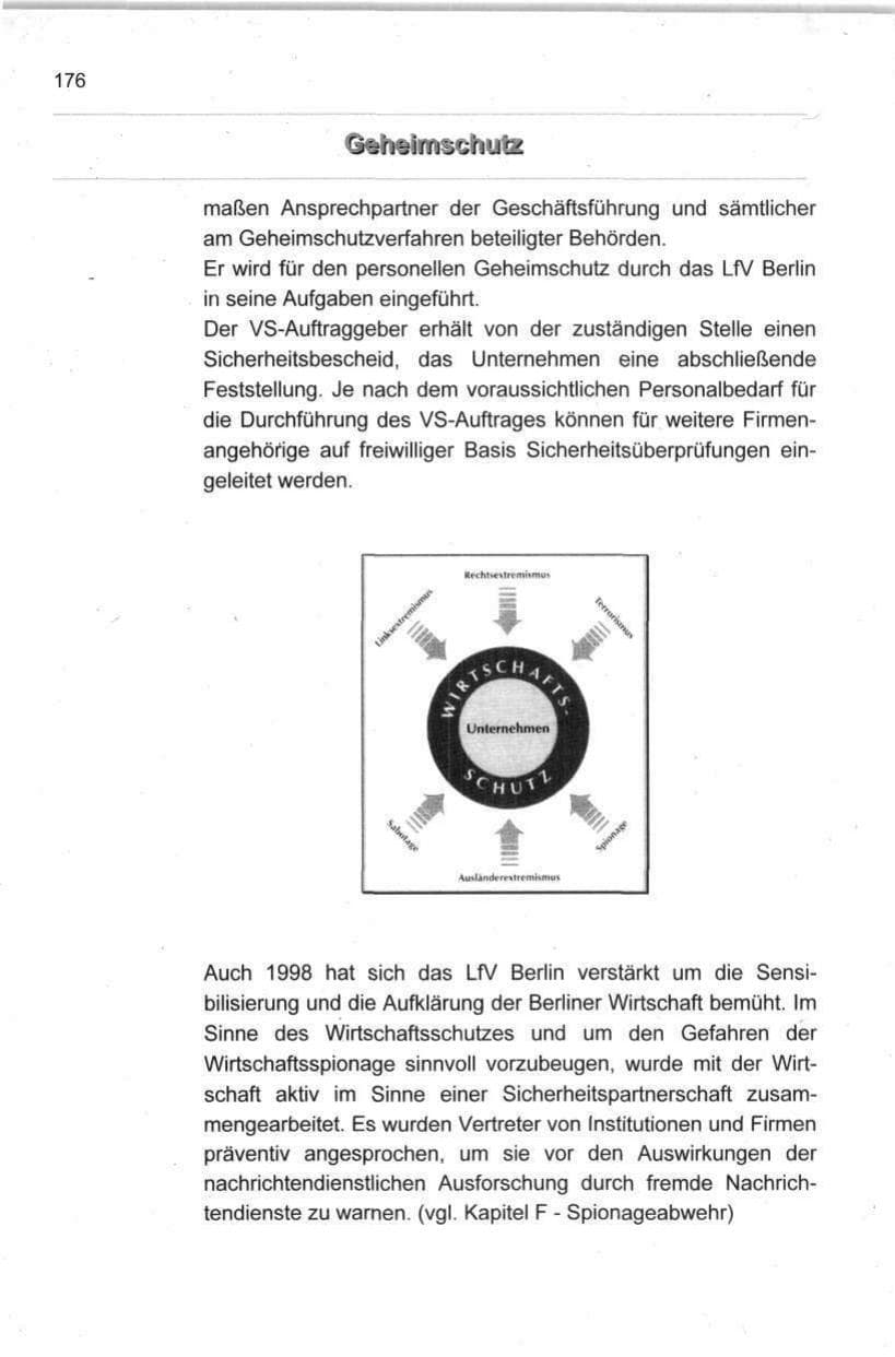 Seite 187 des Verfassungsschutzbericht 1998 Berlin