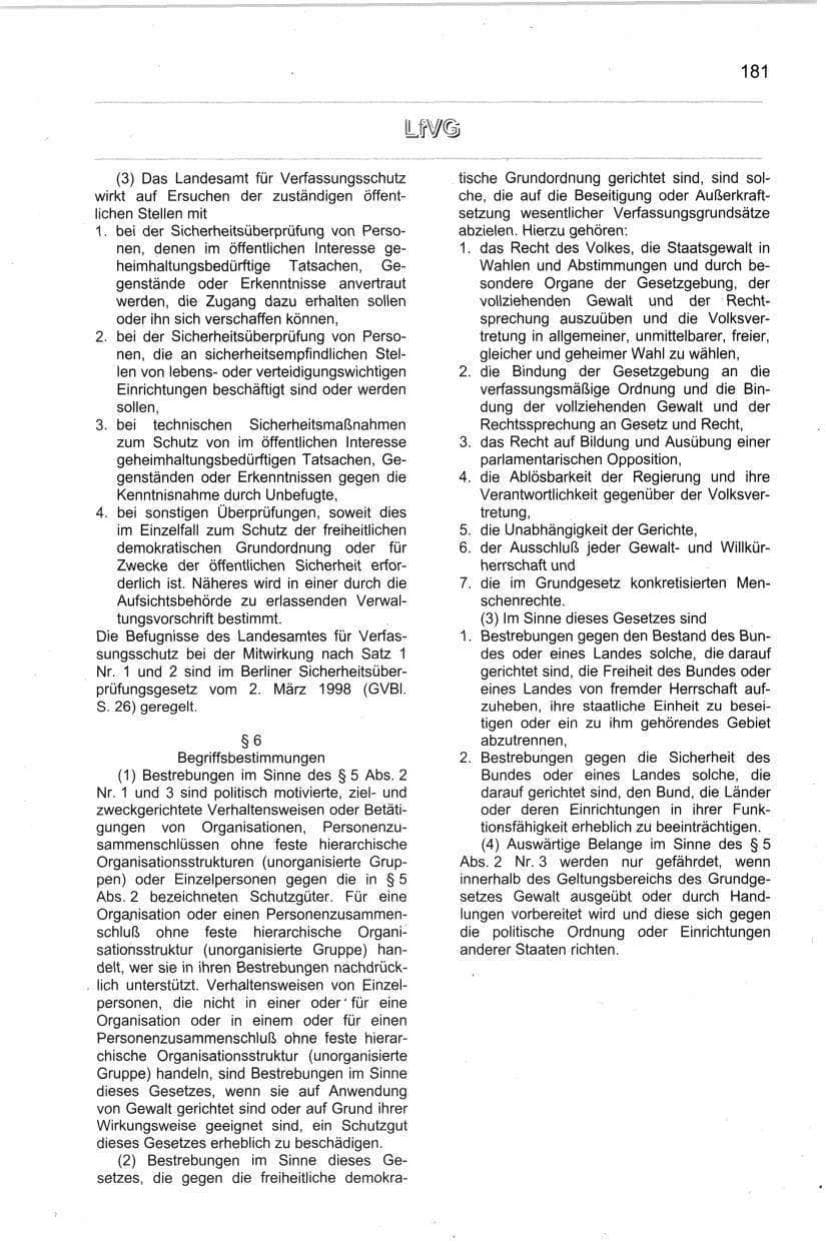 Seite 192 des Verfassungsschutzbericht 1998 Berlin