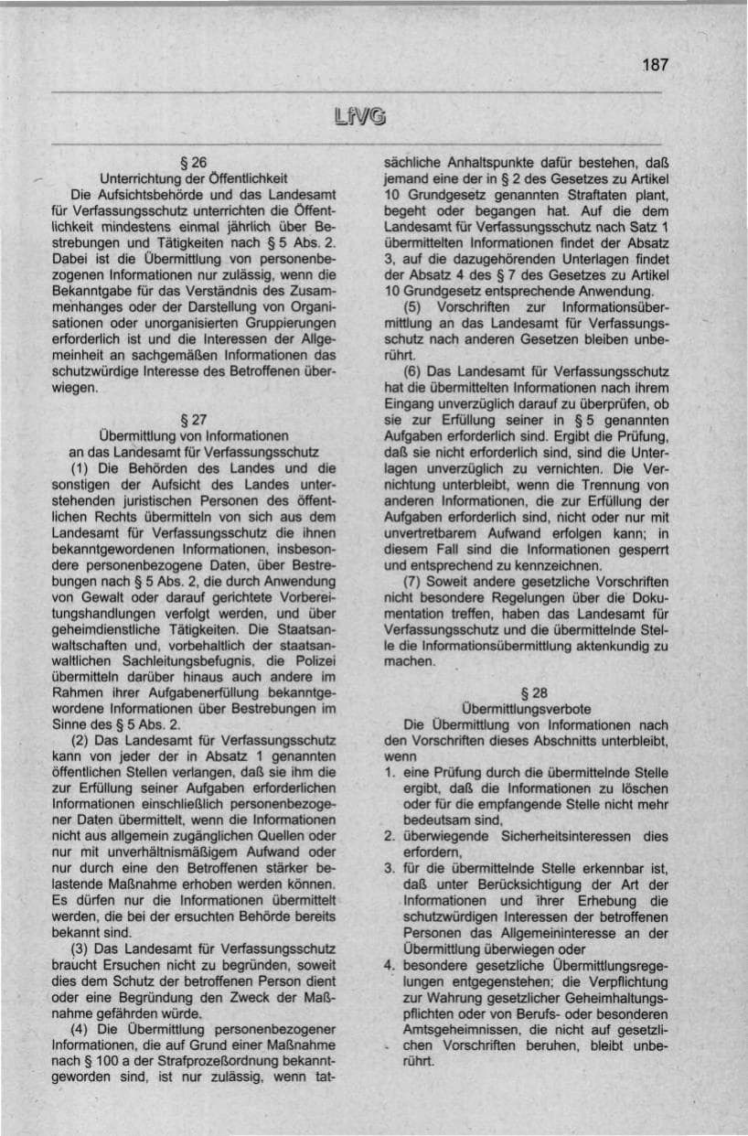 Seite 198 des Verfassungsschutzbericht 1998 Berlin