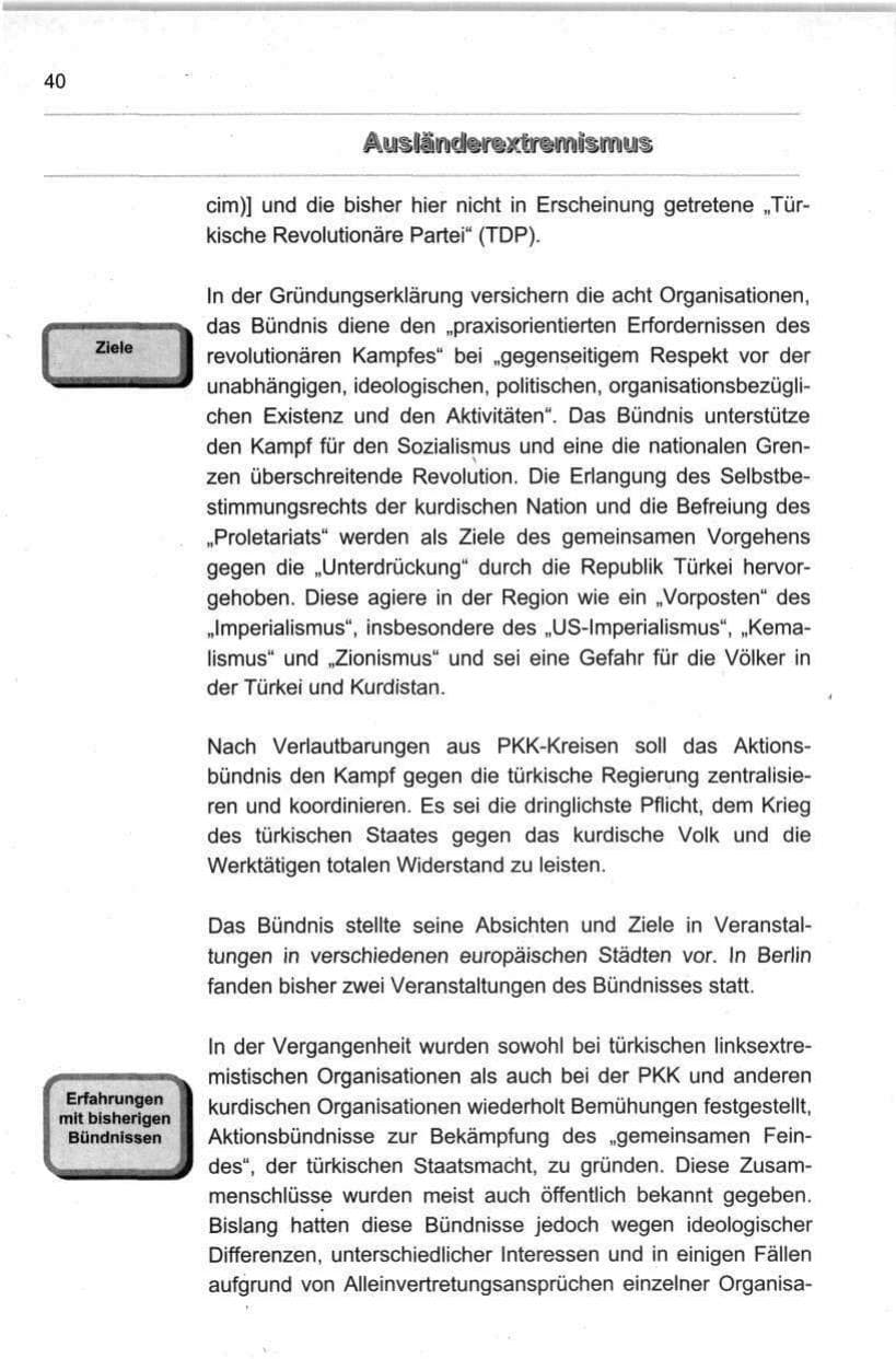 Seite 51 des Verfassungsschutzbericht 1998 Berlin