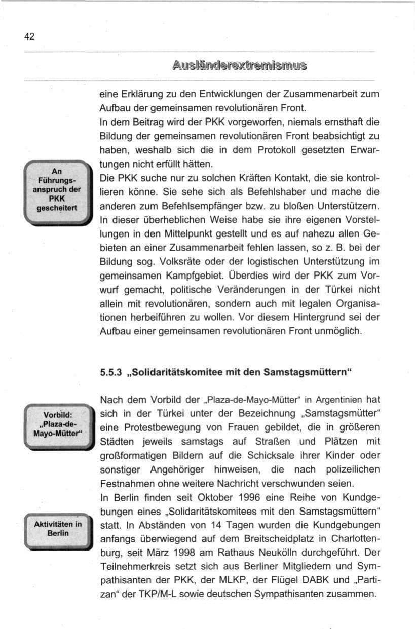 Seite 53 des Verfassungsschutzbericht 1998 Berlin