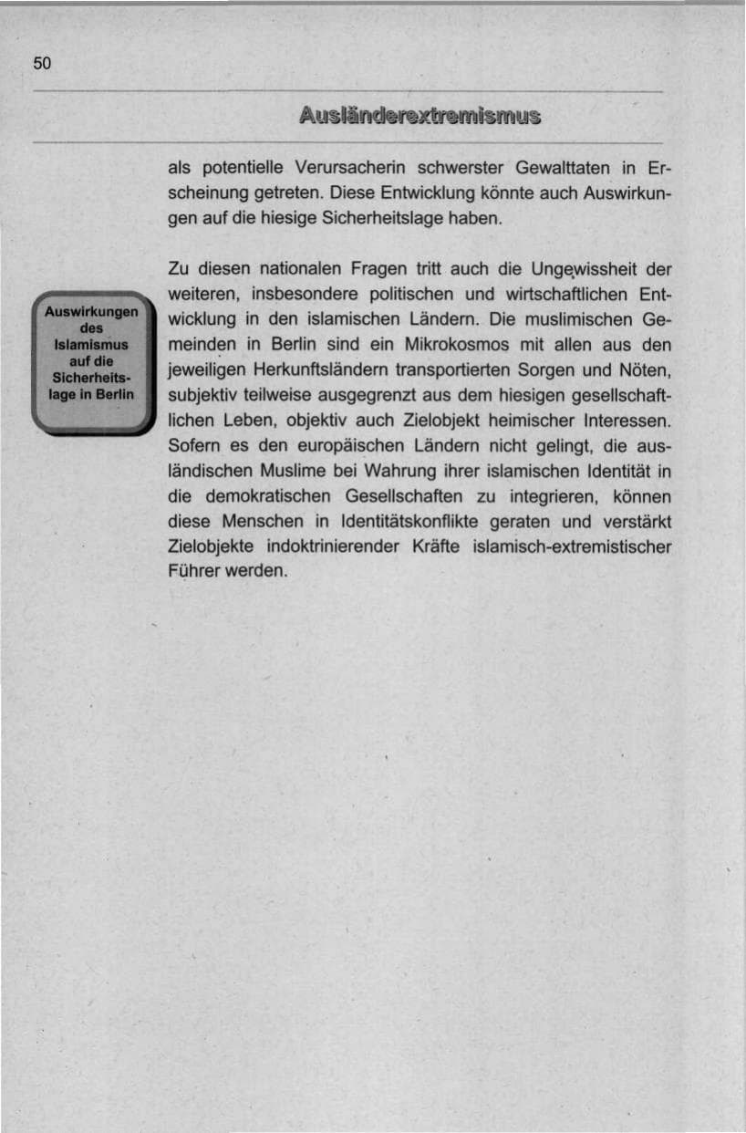 Seite 61 des Verfassungsschutzbericht 1998 Berlin
