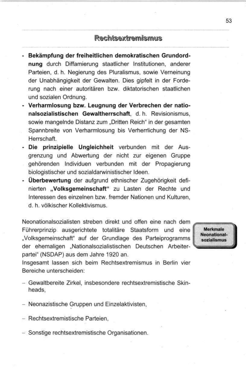 Seite 64 des Verfassungsschutzbericht 1998 Berlin