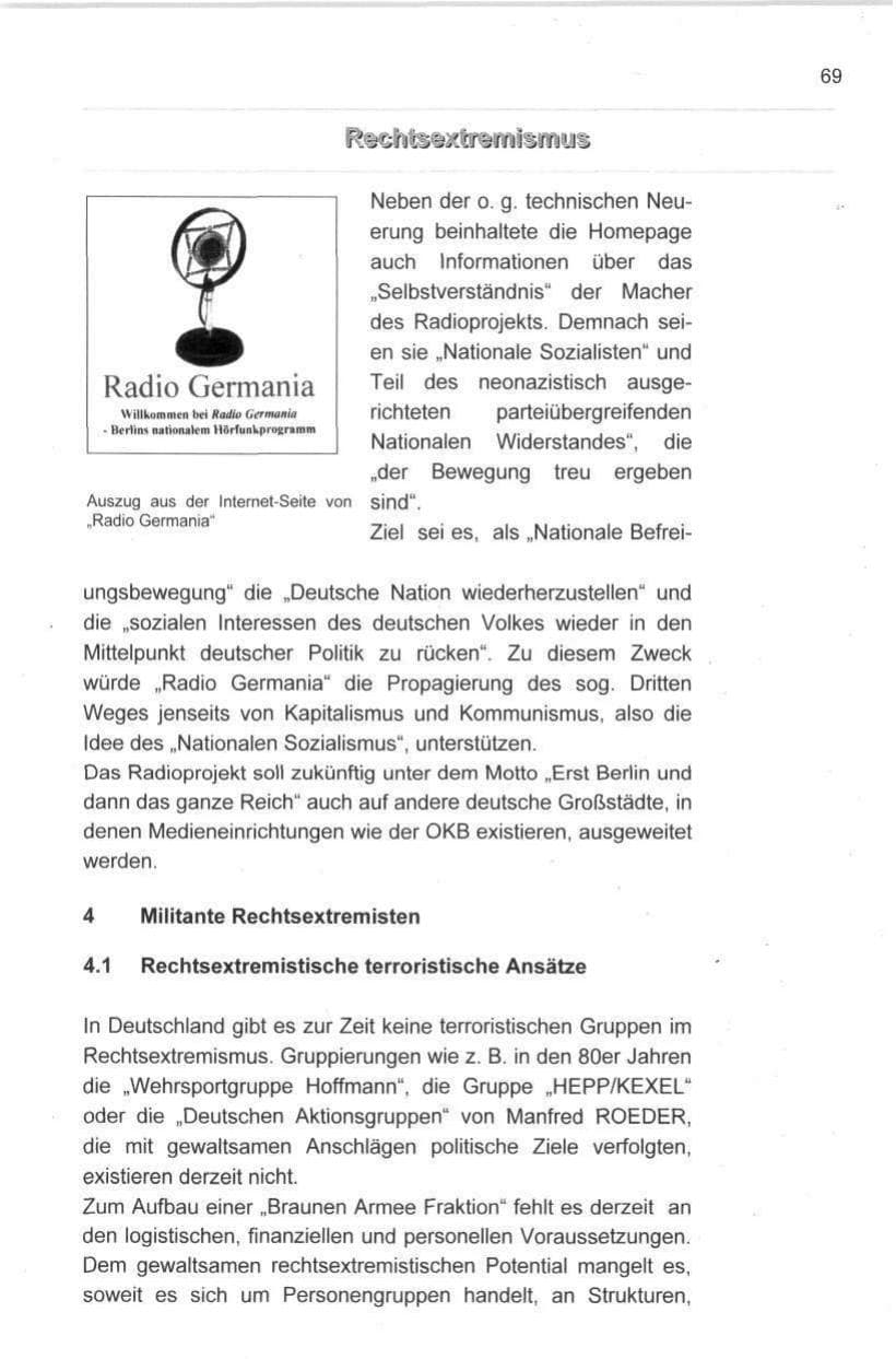 Seite 80 des Verfassungsschutzbericht 1998 Berlin