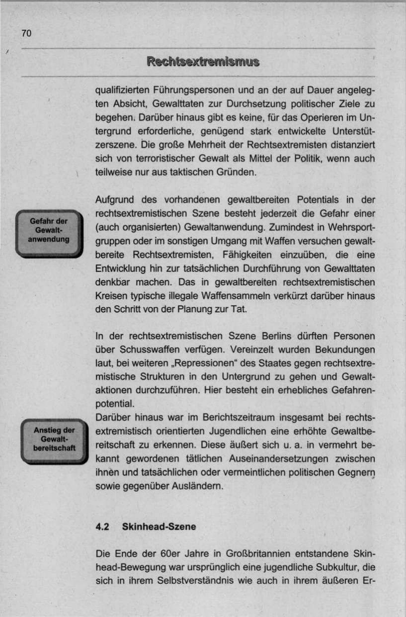 Seite 81 des Verfassungsschutzbericht 1998 Berlin