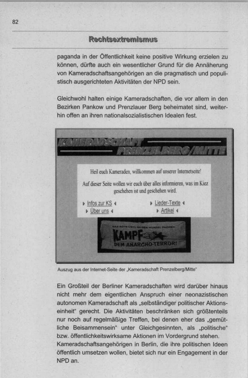 Seite 93 des Verfassungsschutzbericht 1998 Berlin