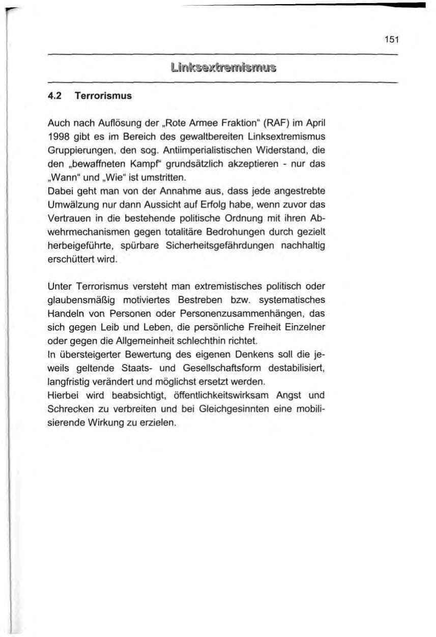 Seite 160 des Verfassungsschutzbericht 1999 Berlin