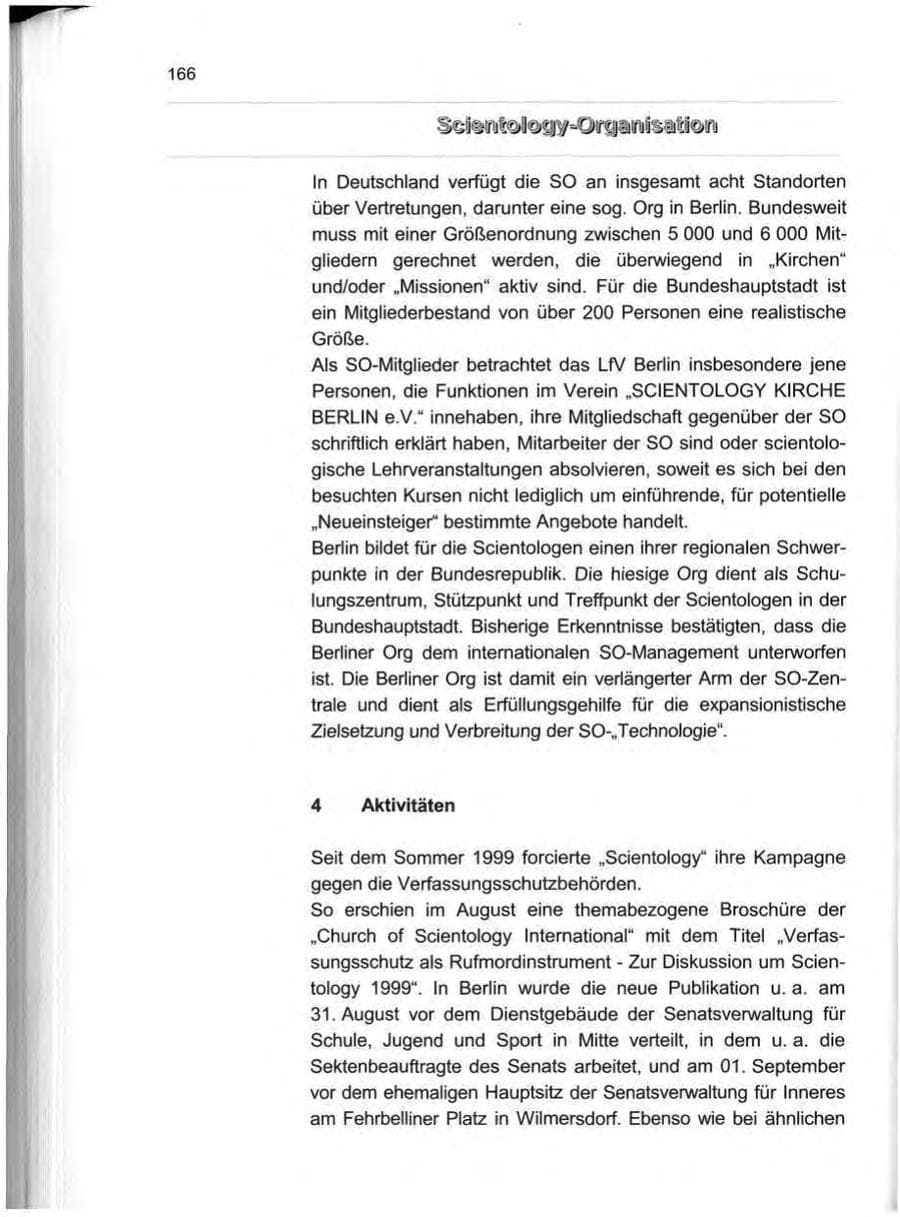 Seite 175 des Verfassungsschutzbericht 1999 Berlin