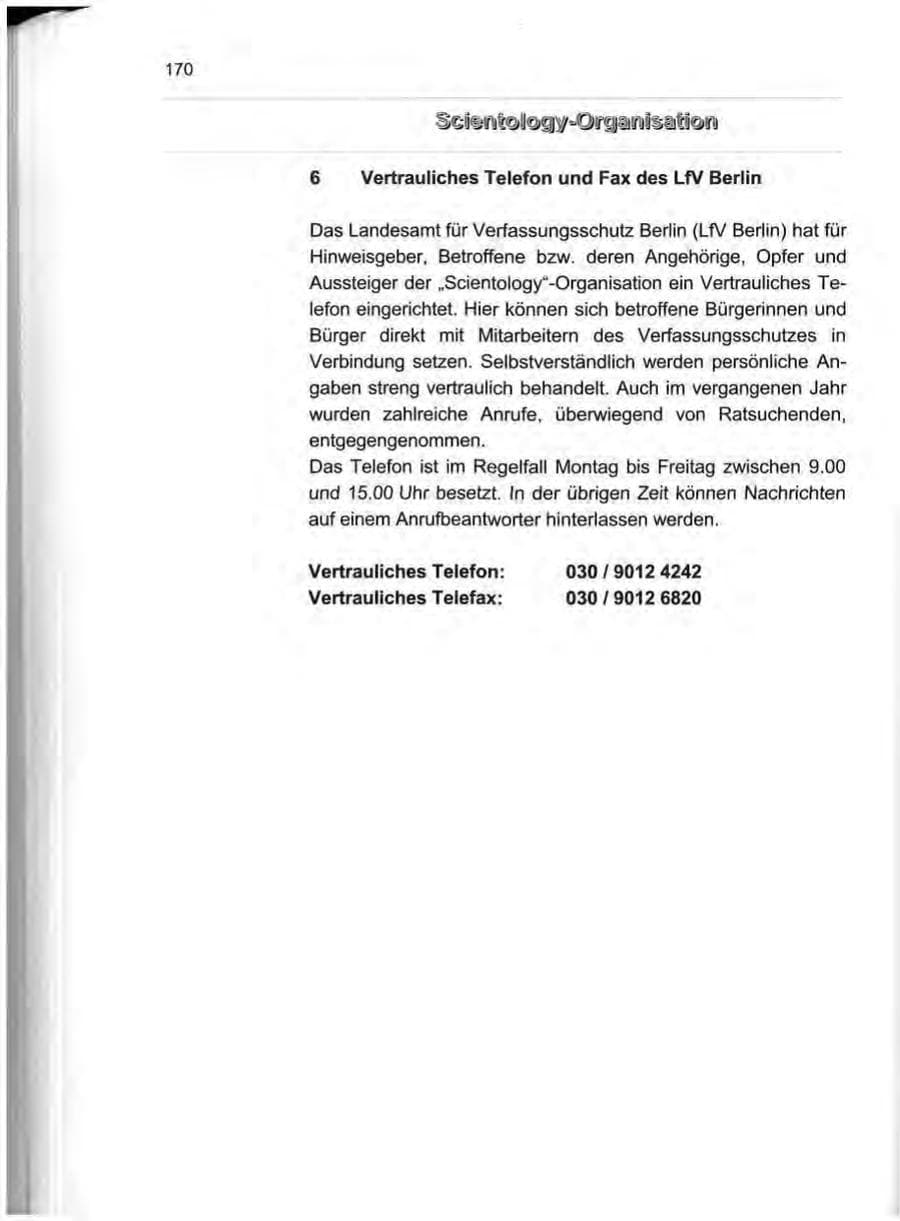 Seite 179 des Verfassungsschutzbericht 1999 Berlin