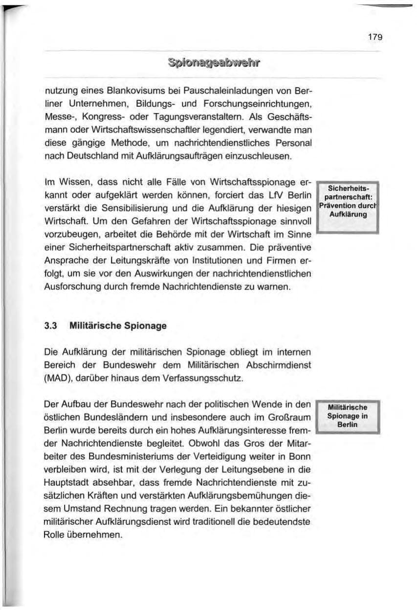 Seite 188 des Verfassungsschutzbericht 1999 Berlin