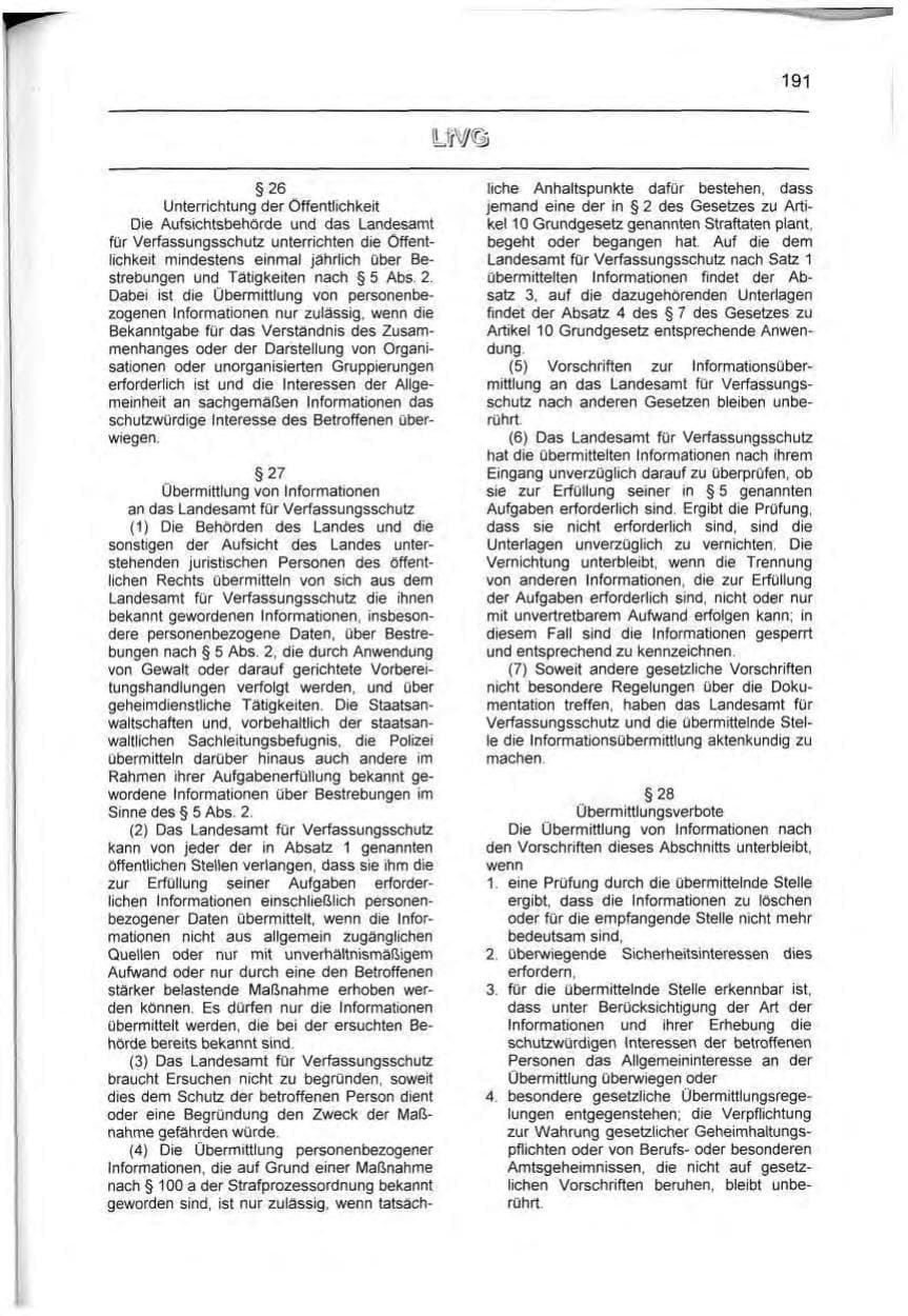 Seite 200 des Verfassungsschutzbericht 1999 Berlin
