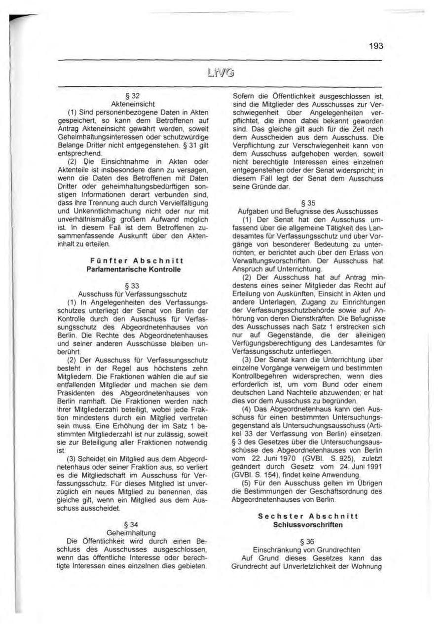 Seite 202 des Verfassungsschutzbericht 1999 Berlin