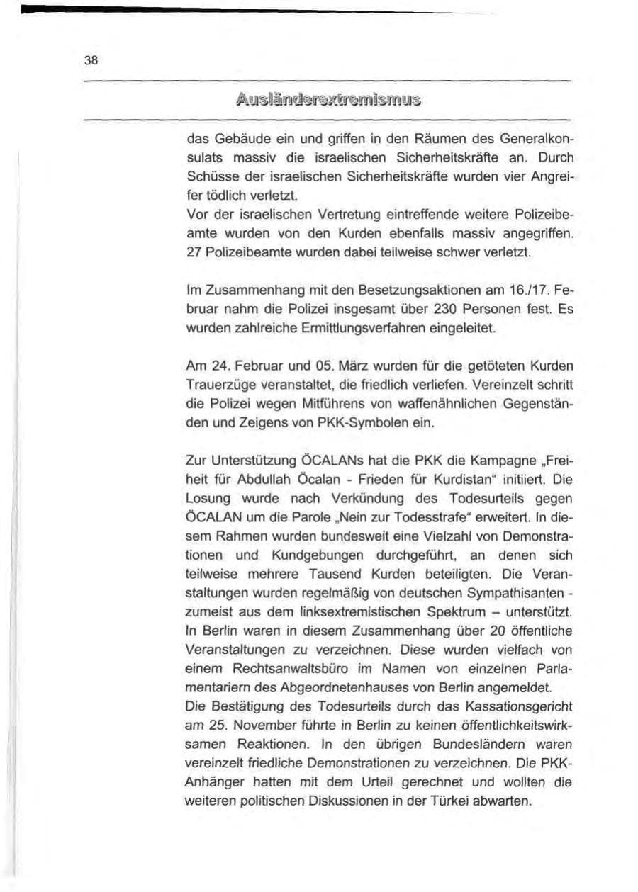 Seite 47 des Verfassungsschutzbericht 1999 Berlin
