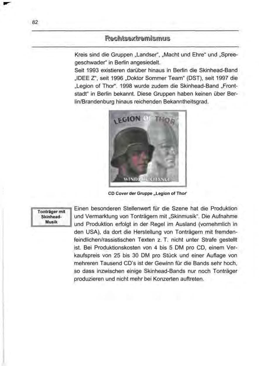 Seite 91 des Verfassungsschutzbericht 1999 Berlin