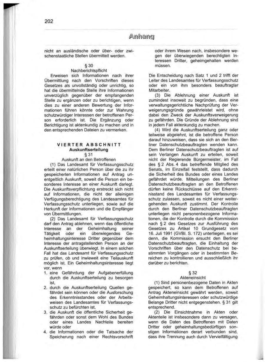 Seite 213 des Verfassungsschutzbericht 2000 Berlin