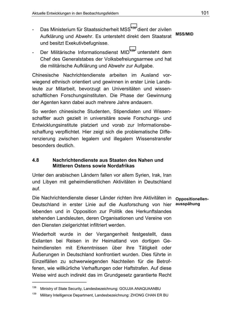 Seite 105 des Verfassungsschutzbericht 2002 Berlin