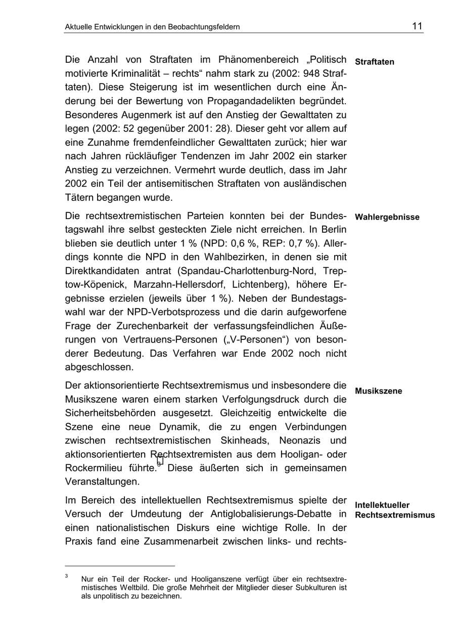 Seite 15 des Verfassungsschutzbericht 2002 Berlin