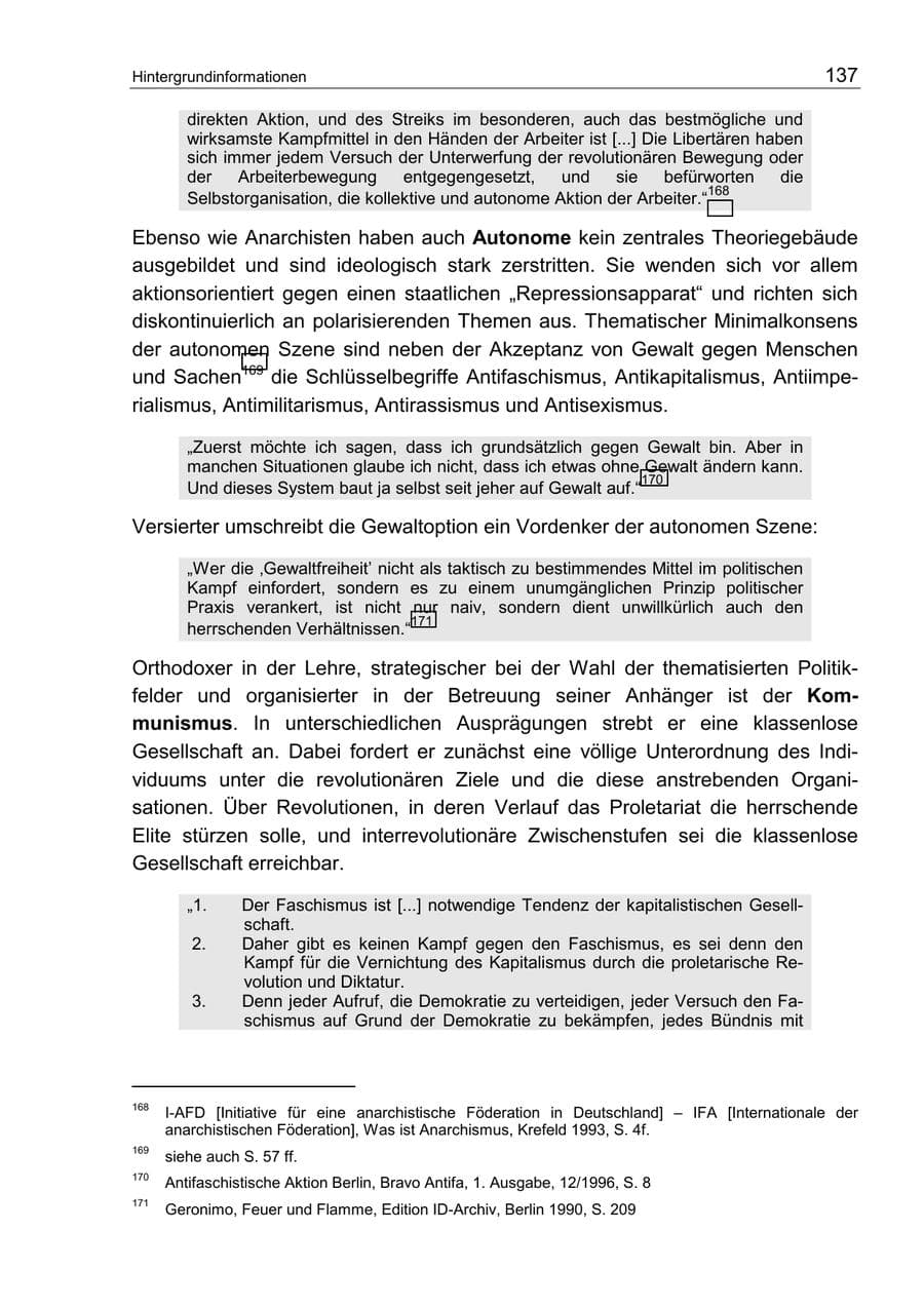 Seite 141 des Verfassungsschutzbericht 2002 Berlin