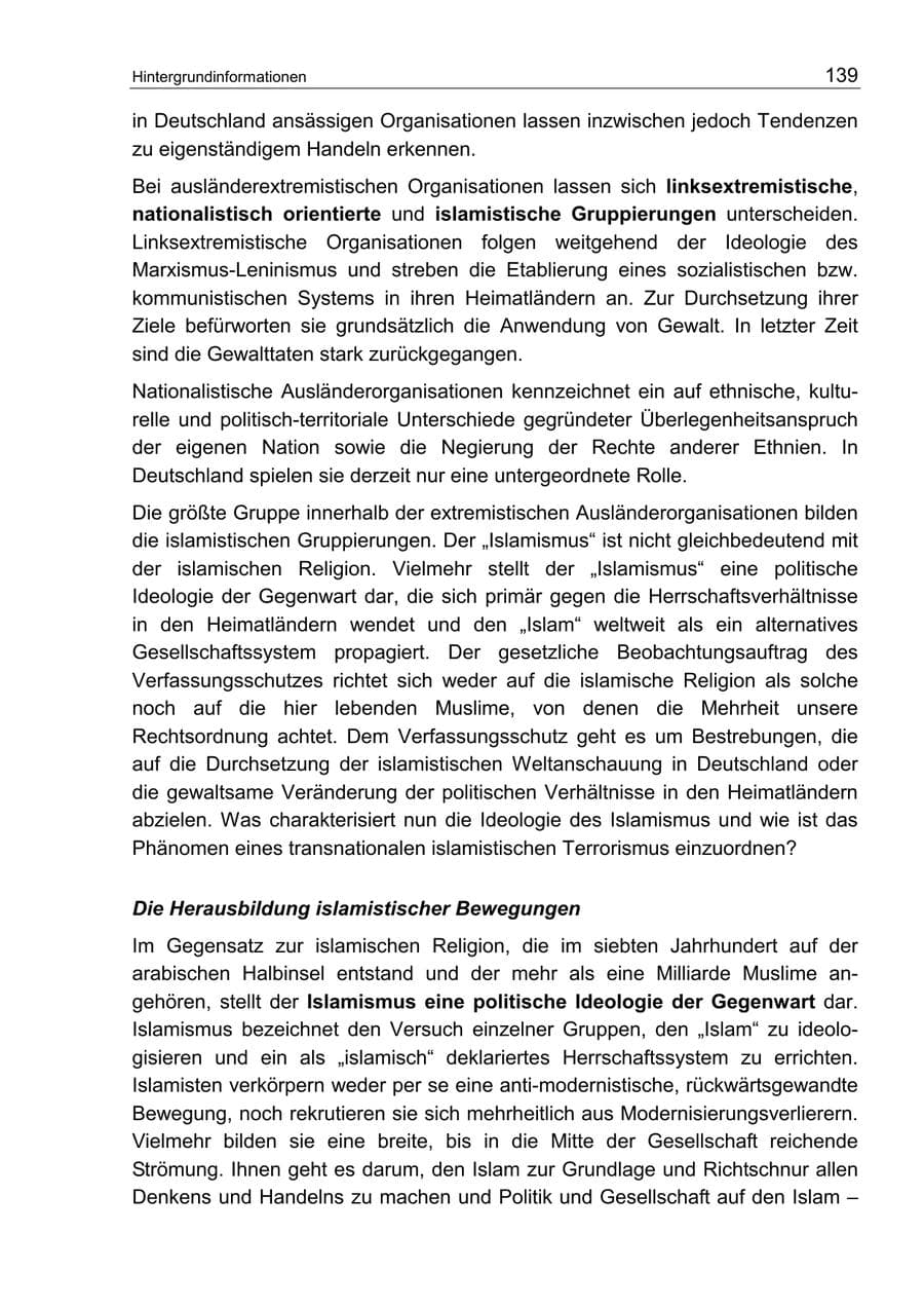 Seite 143 des Verfassungsschutzbericht 2002 Berlin