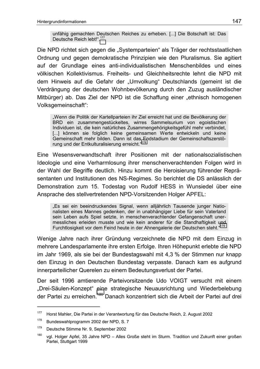 Seite 151 des Verfassungsschutzbericht 2002 Berlin