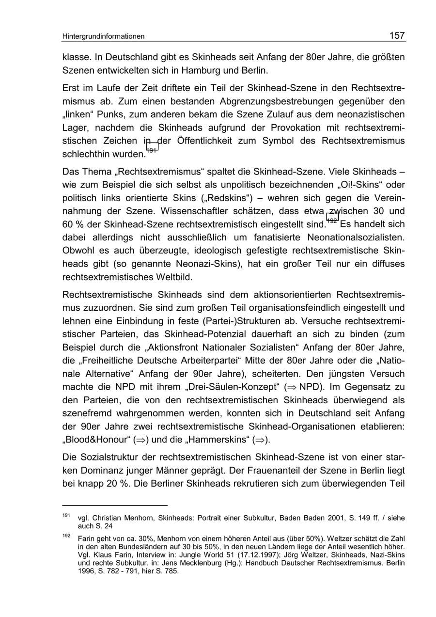 Seite 161 des Verfassungsschutzbericht 2002 Berlin