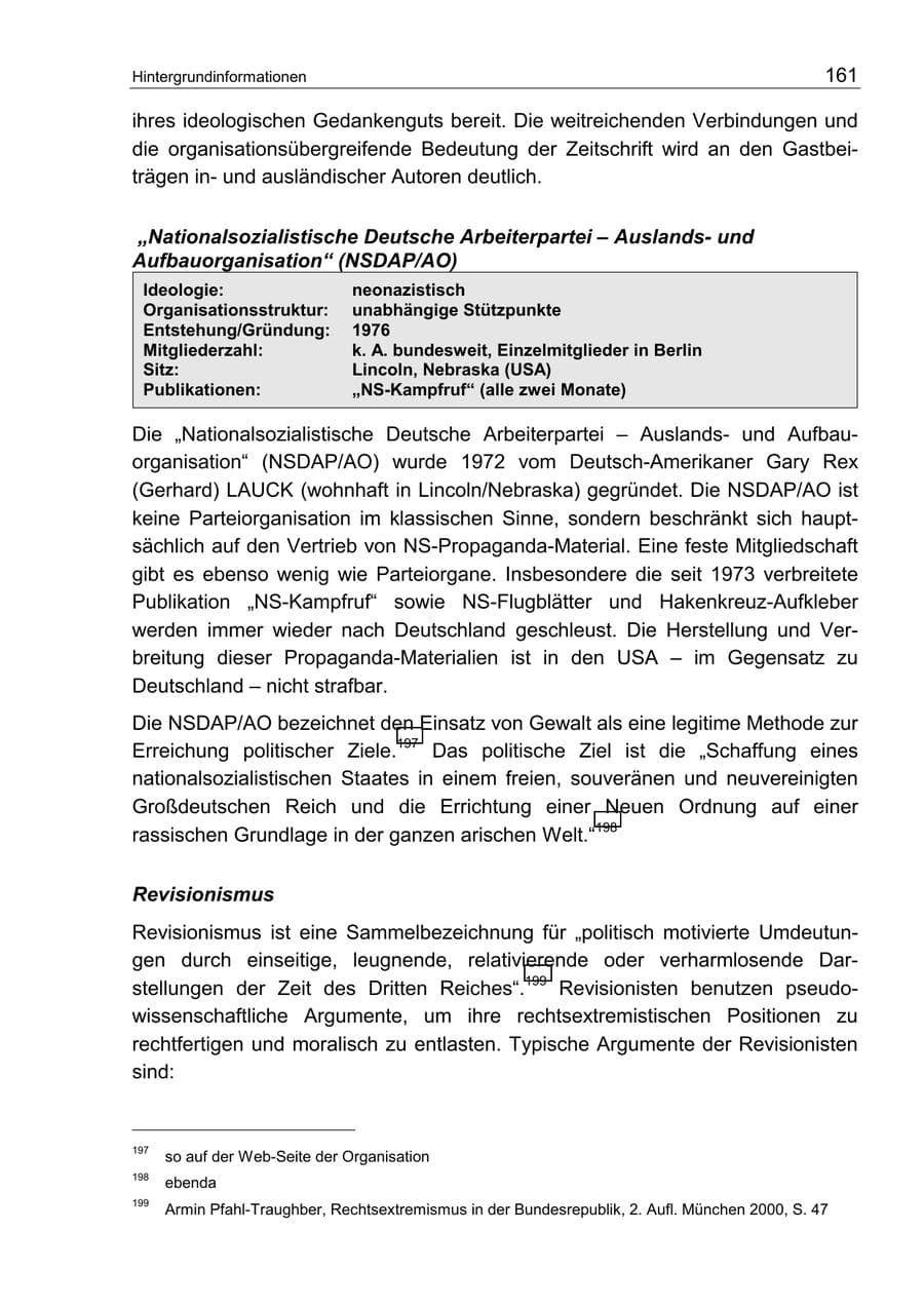 Seite 165 des Verfassungsschutzbericht 2002 Berlin