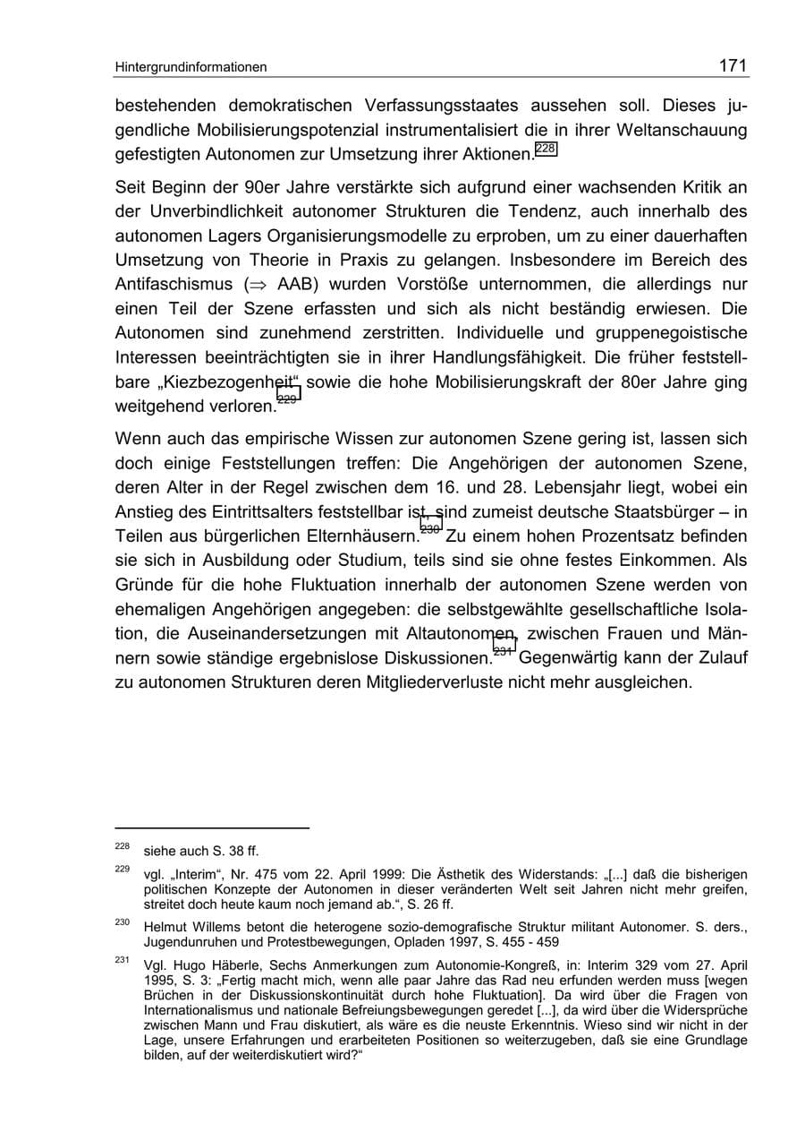 Seite 175 des Verfassungsschutzbericht 2002 Berlin
