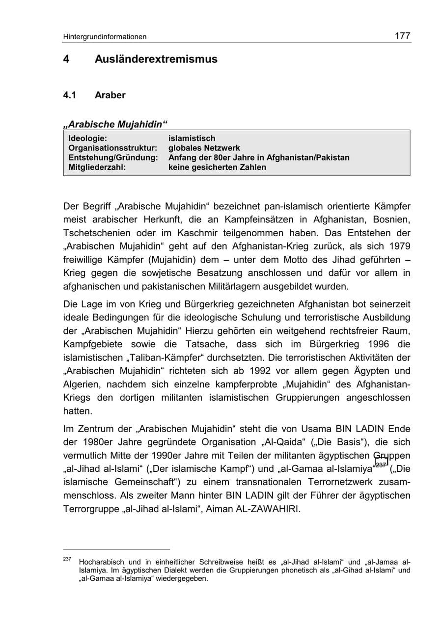 Seite 181 des Verfassungsschutzbericht 2002 Berlin