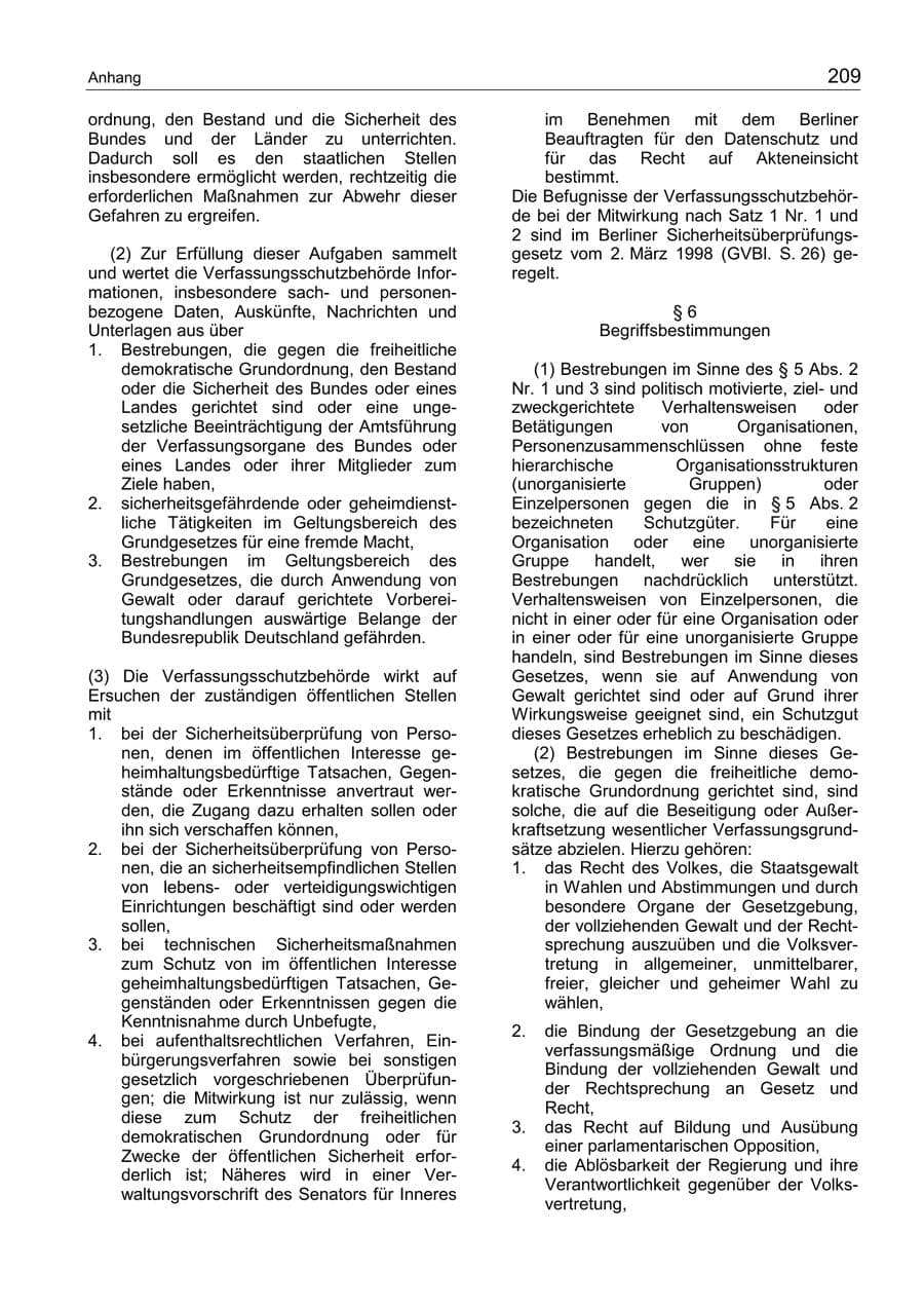 Seite 213 des Verfassungsschutzbericht 2002 Berlin