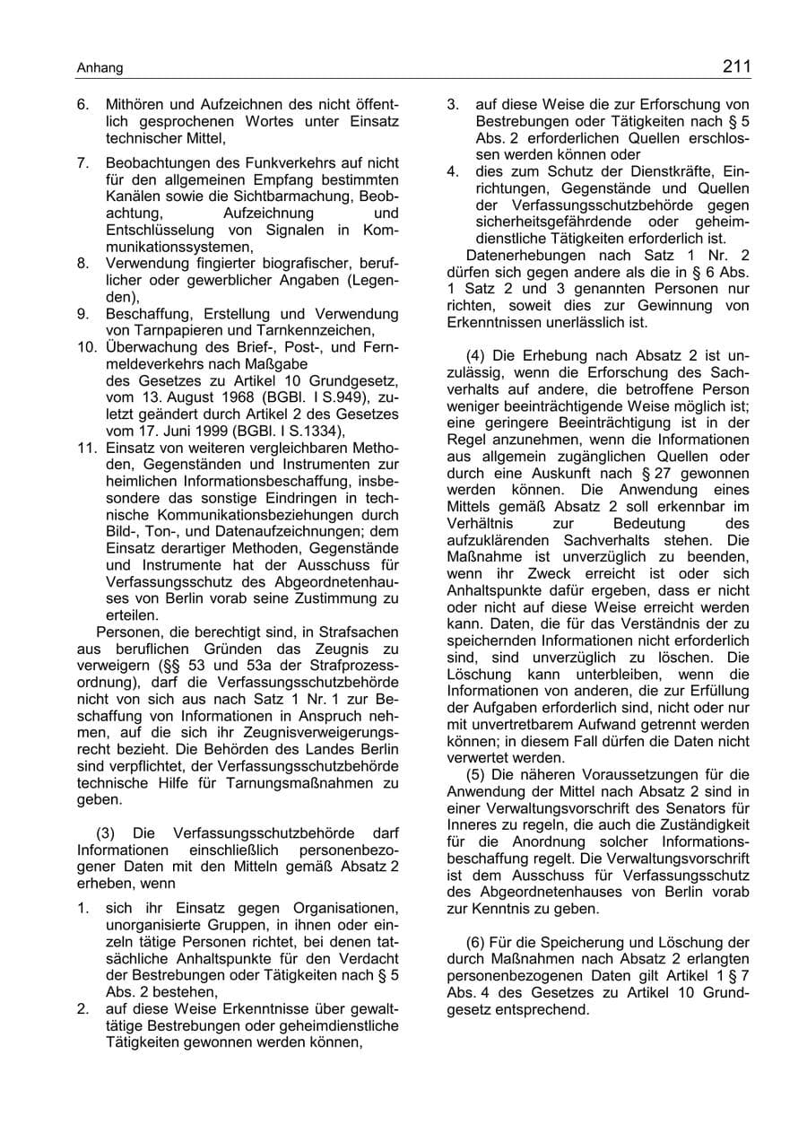 Seite 215 des Verfassungsschutzbericht 2002 Berlin