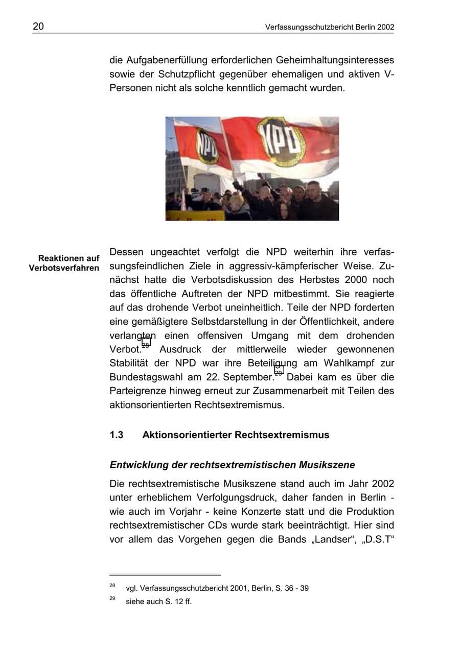Seite 24 des Verfassungsschutzbericht 2002 Berlin