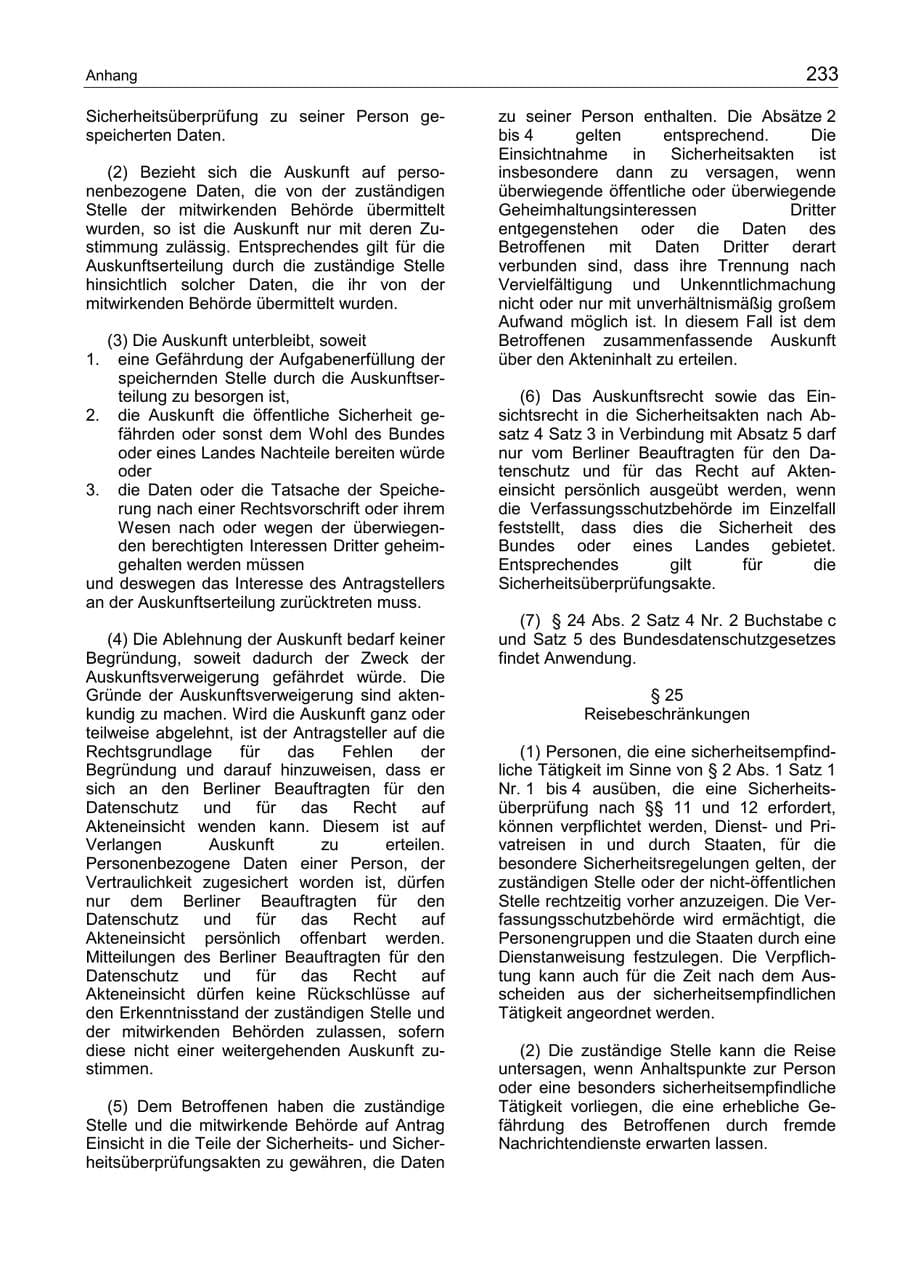 Seite 237 des Verfassungsschutzbericht 2002 Berlin