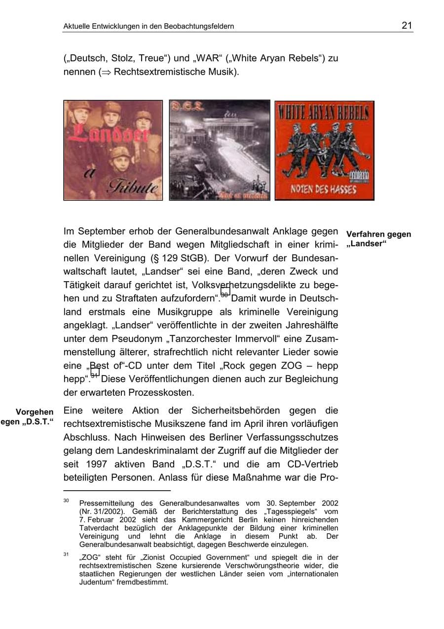 Seite 25 des Verfassungsschutzbericht 2002 Berlin