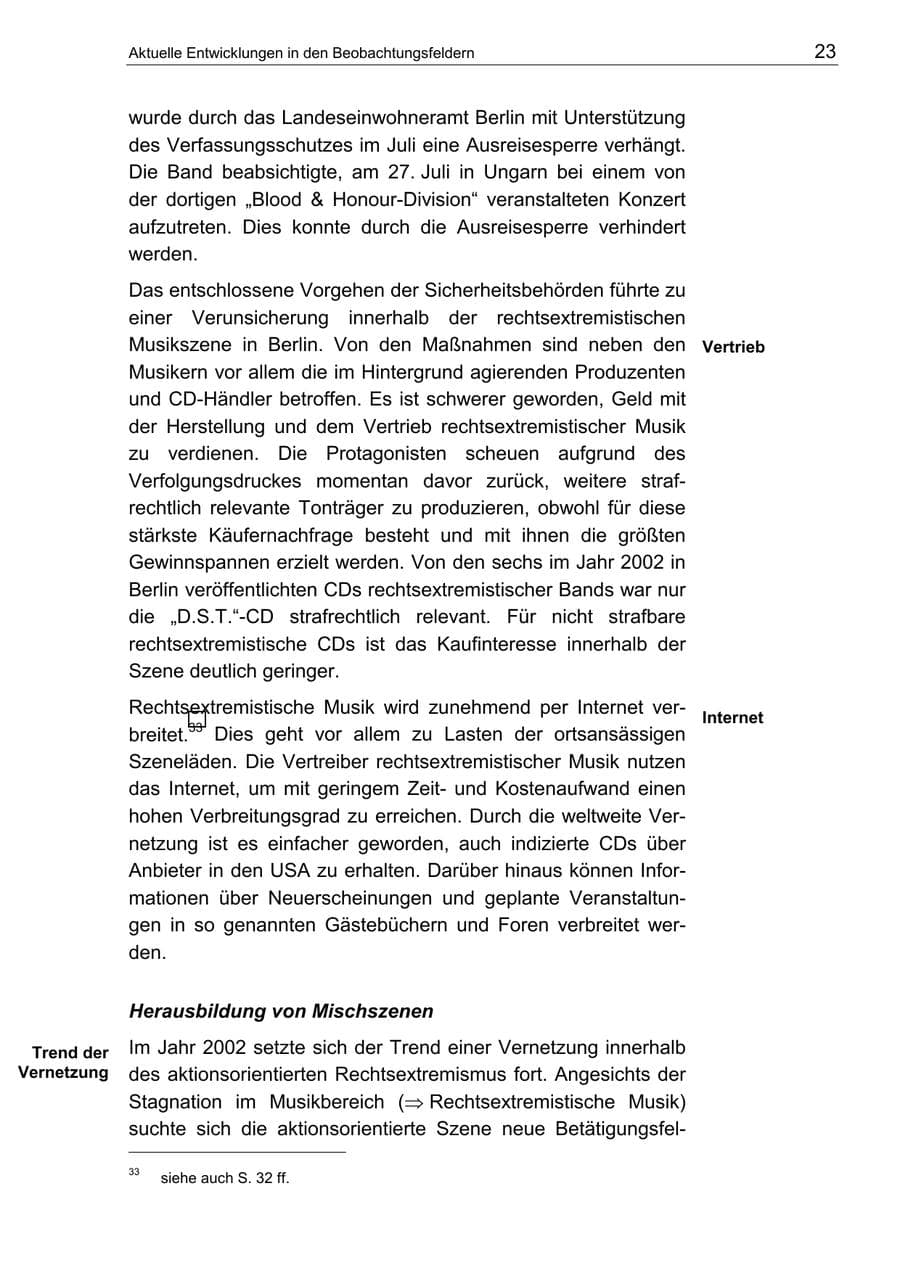 Seite 27 des Verfassungsschutzbericht 2002 Berlin