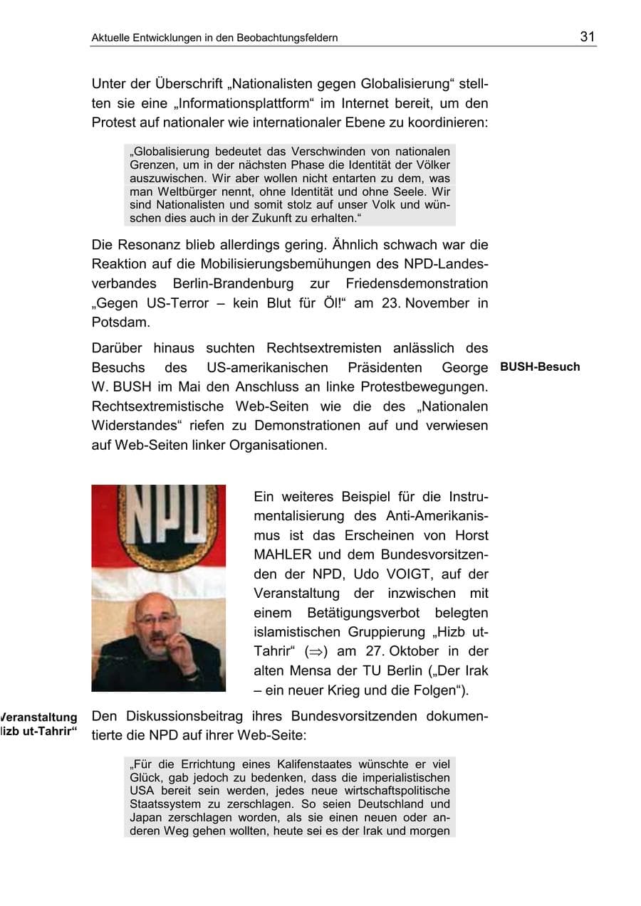 Seite 35 des Verfassungsschutzbericht 2002 Berlin