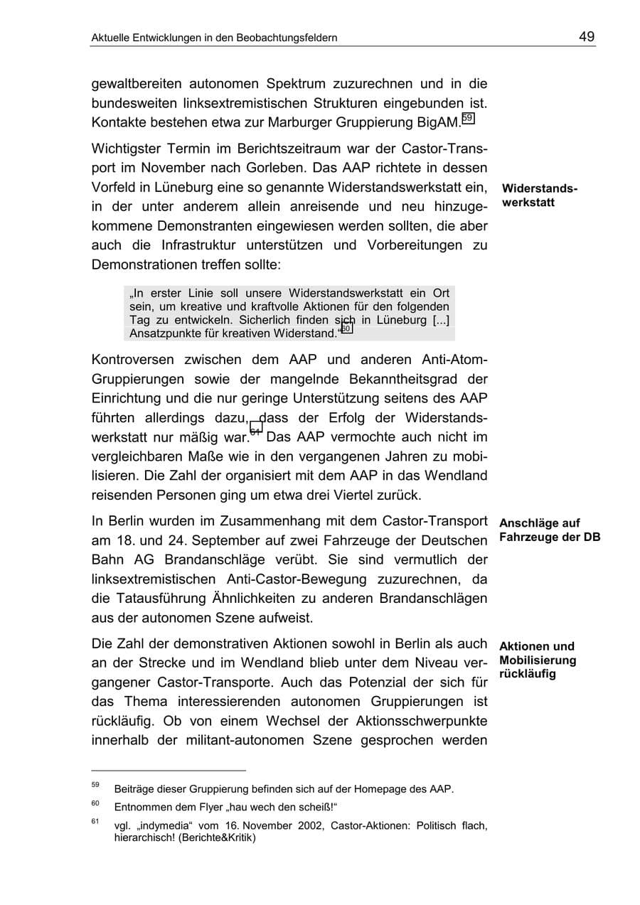 Seite 53 des Verfassungsschutzbericht 2002 Berlin