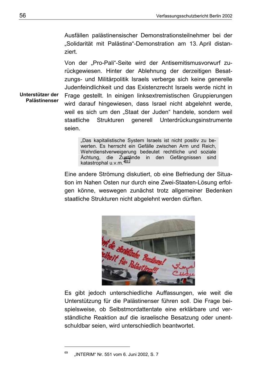 Seite 60 des Verfassungsschutzbericht 2002 Berlin