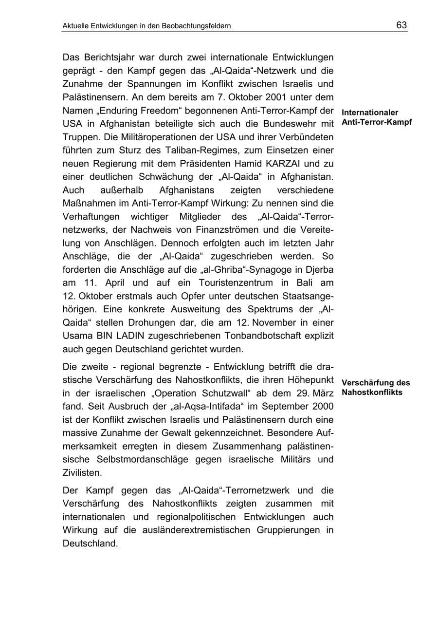 Seite 67 des Verfassungsschutzbericht 2002 Berlin