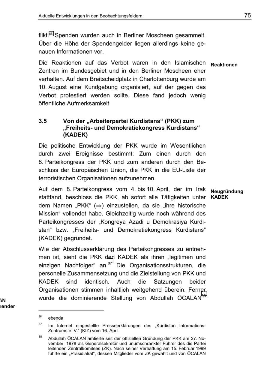 Seite 79 des Verfassungsschutzbericht 2002 Berlin