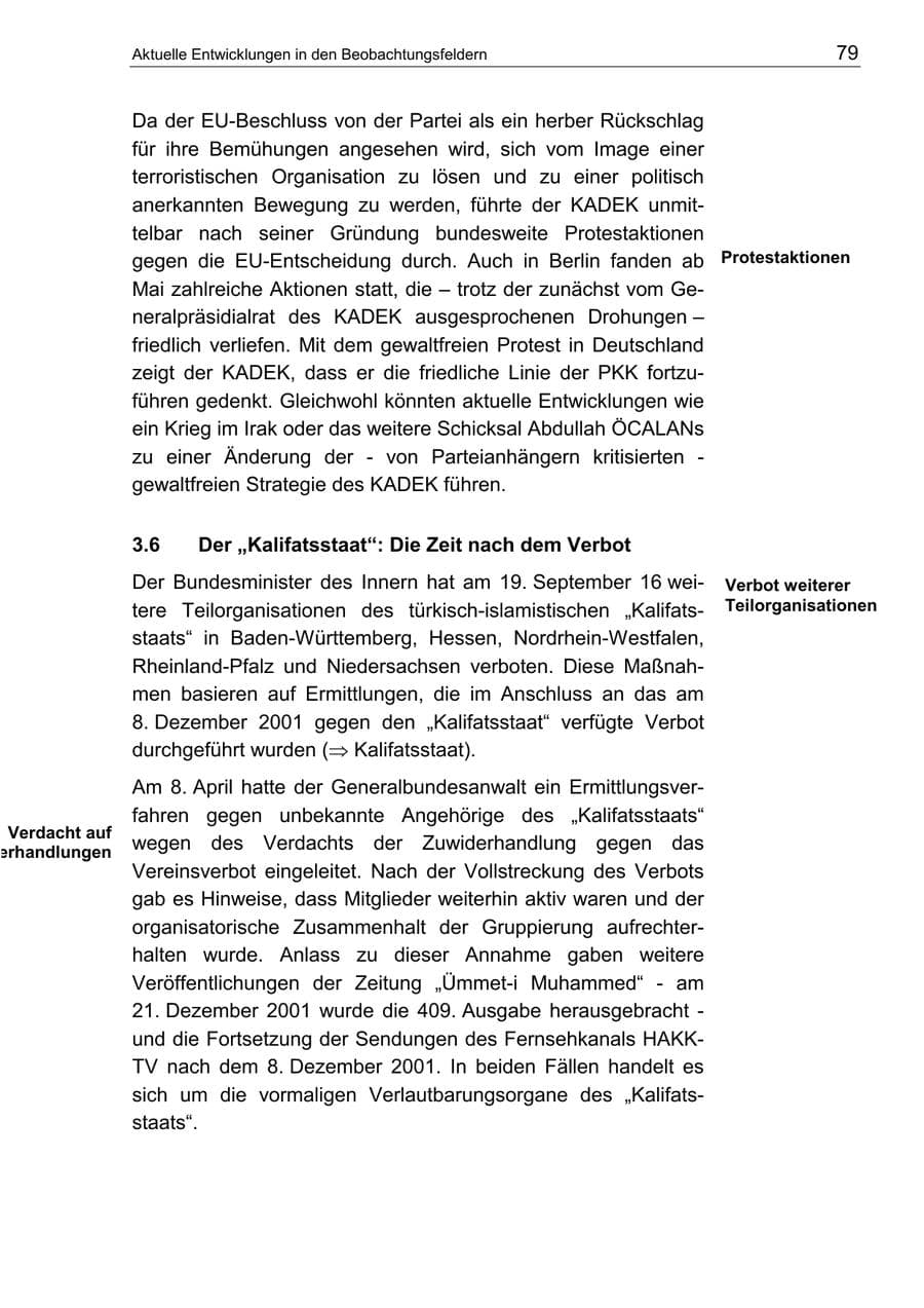 Seite 83 des Verfassungsschutzbericht 2002 Berlin