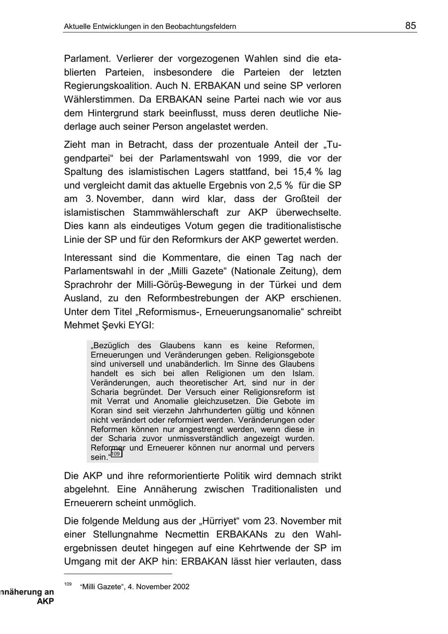 Seite 89 des Verfassungsschutzbericht 2002 Berlin