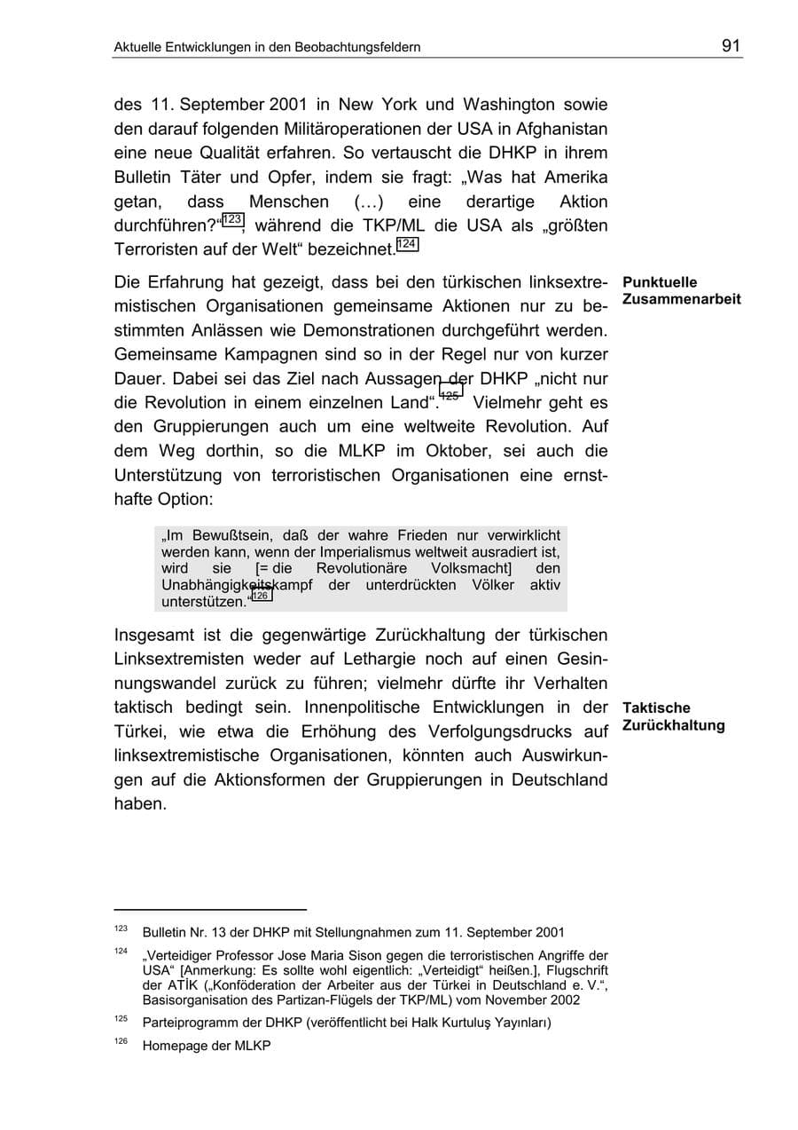 Seite 95 des Verfassungsschutzbericht 2002 Berlin