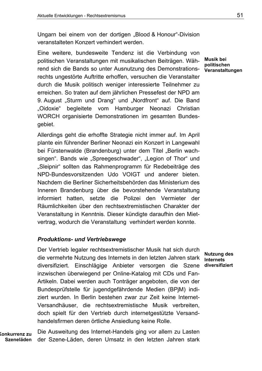 Seite 51 des Verfassungsschutzbericht 2003 Berlin