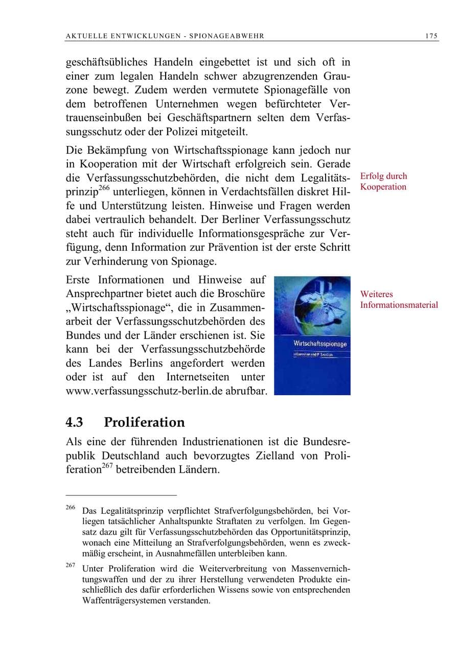 Seite 176 des Verfassungsschutzbericht 2005 Berlin