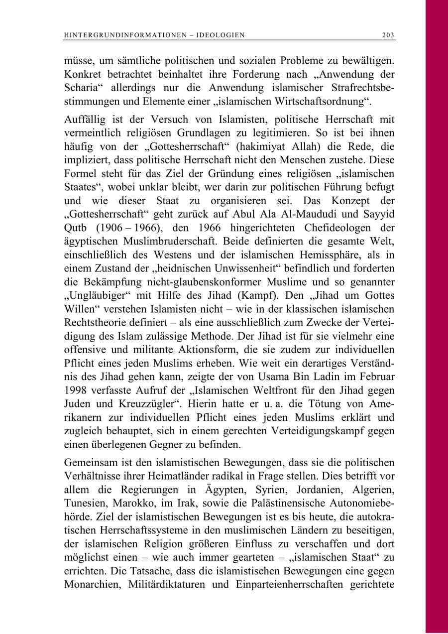 Seite 204 des Verfassungsschutzbericht 2005 Berlin