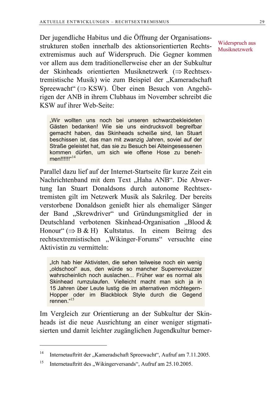 Seite 30 des Verfassungsschutzbericht 2005 Berlin